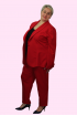 Nohavicový kostým - červený